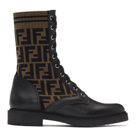 western boots fendi|fendi military boots.